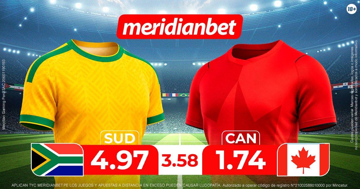 Sudafrica vs Canada: ¡Juega en el Torneo mundial y gana con la Mundo Mania de Meridianbet!