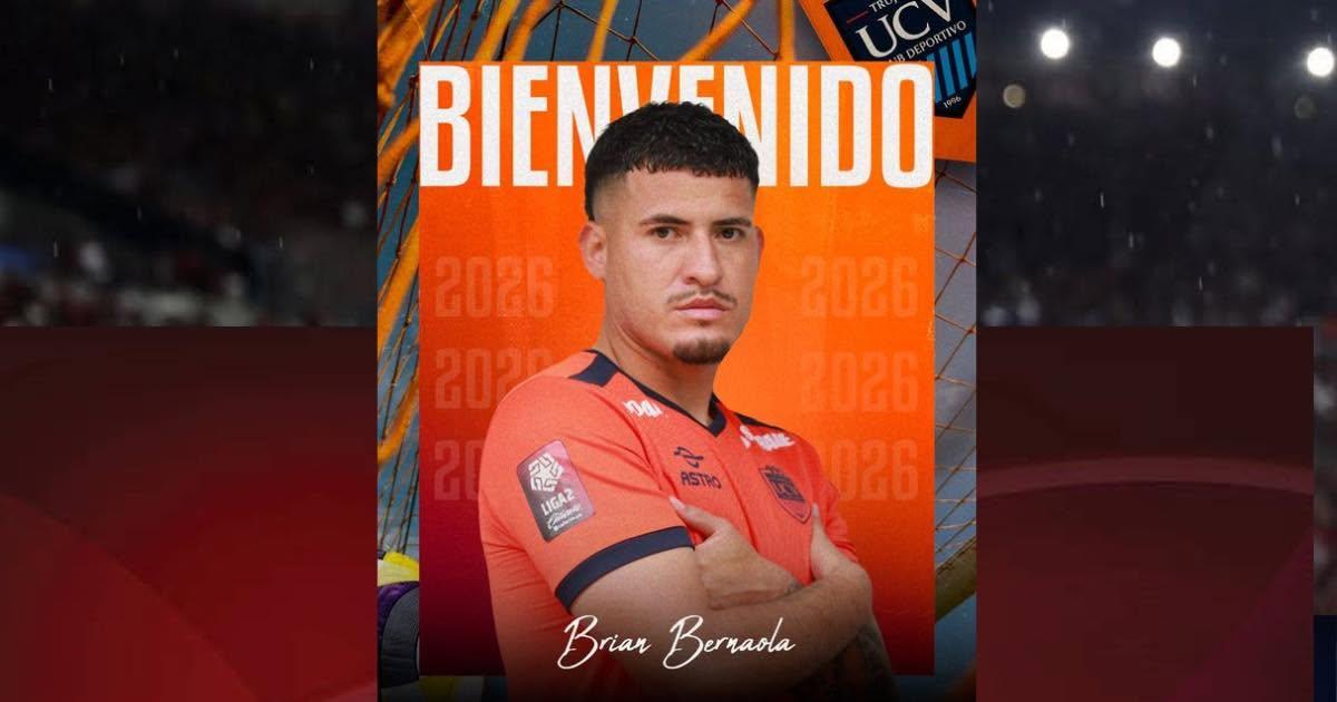 Cambió de camiseta: Brian Bernaola dejó FC Cajamarca y jugará en la U. César Vallejo