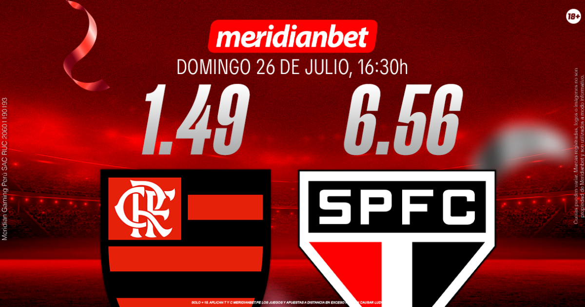 Flamengo vs. São Paulo: ¡Descarga la app de Meridianbet y gana una jugada gratis en el Brasileirao!