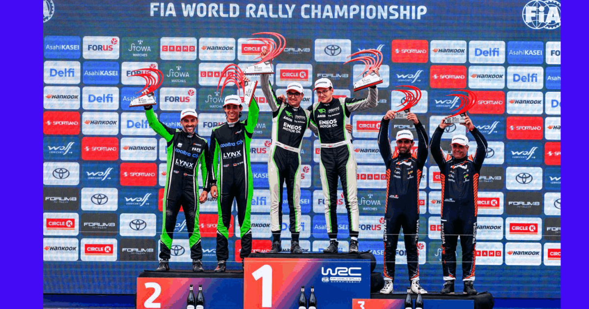 André Martínez logró nuevo podio mundialista tras finalizar tercero en el Rally de Estonia