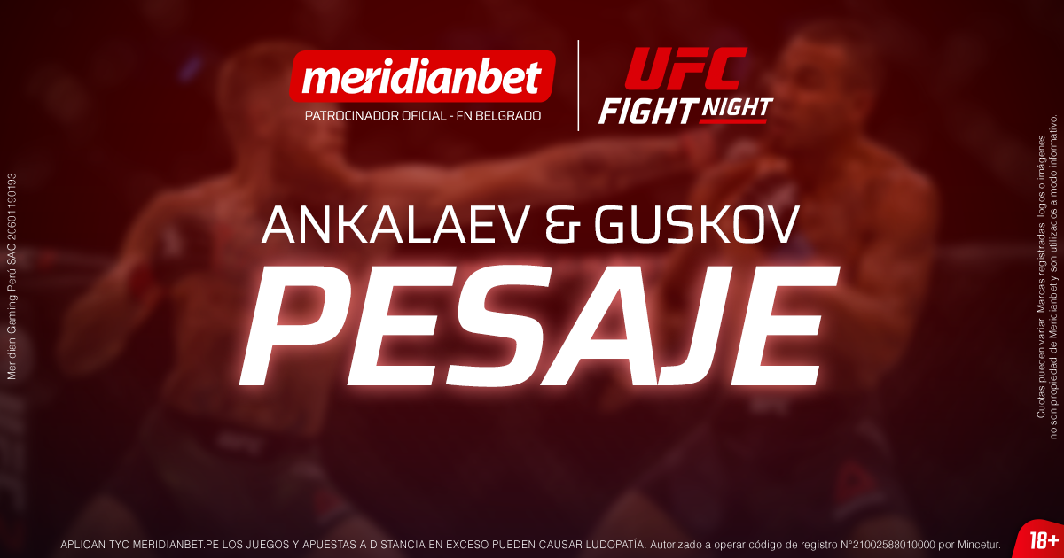 UFC Abu Dhabi: Ankalaev y Guskov cumplen con el pesaje oficial