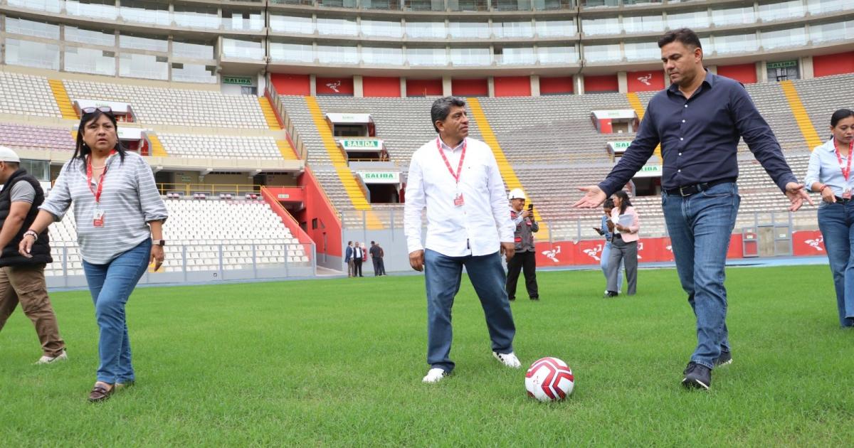 Estadio Nacional recibió aprobación de Conmebol tras evaluación de su campo de juego