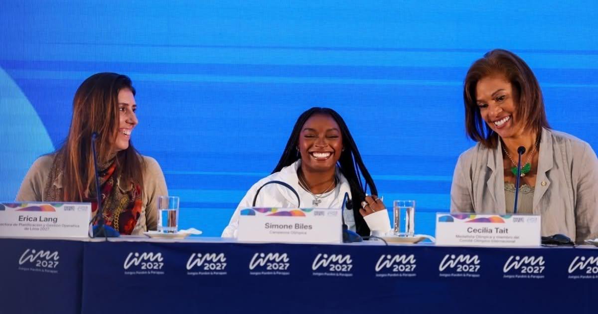 Simone Biles compartió su historia y dejó mensaje de inspiración a deportistas peruanos