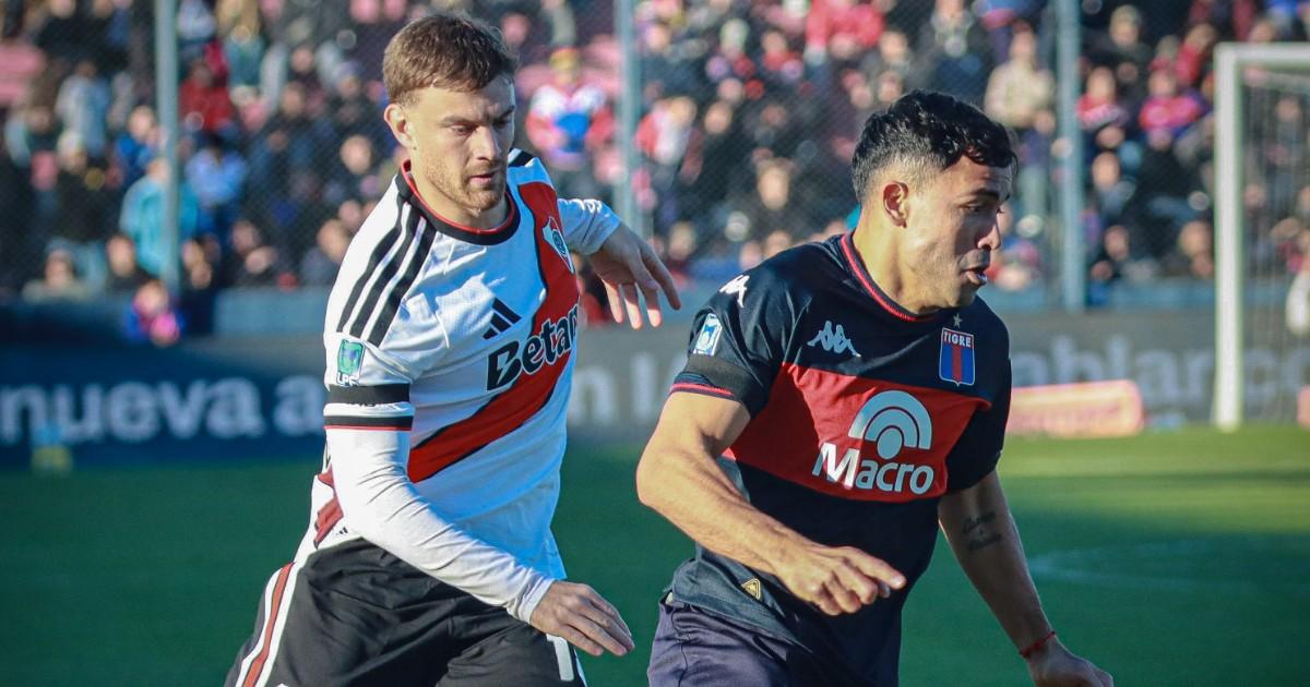 River cayó ante Tigre y sufrió su cuarta derrota seguida