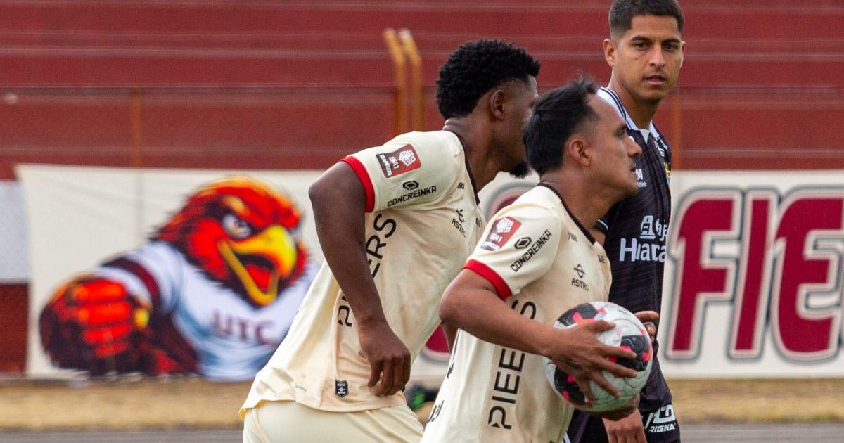 (FOTOS | VIDEO) ¡No saben de triunfos! UTC rescató empate ante ADT en Cajamarca