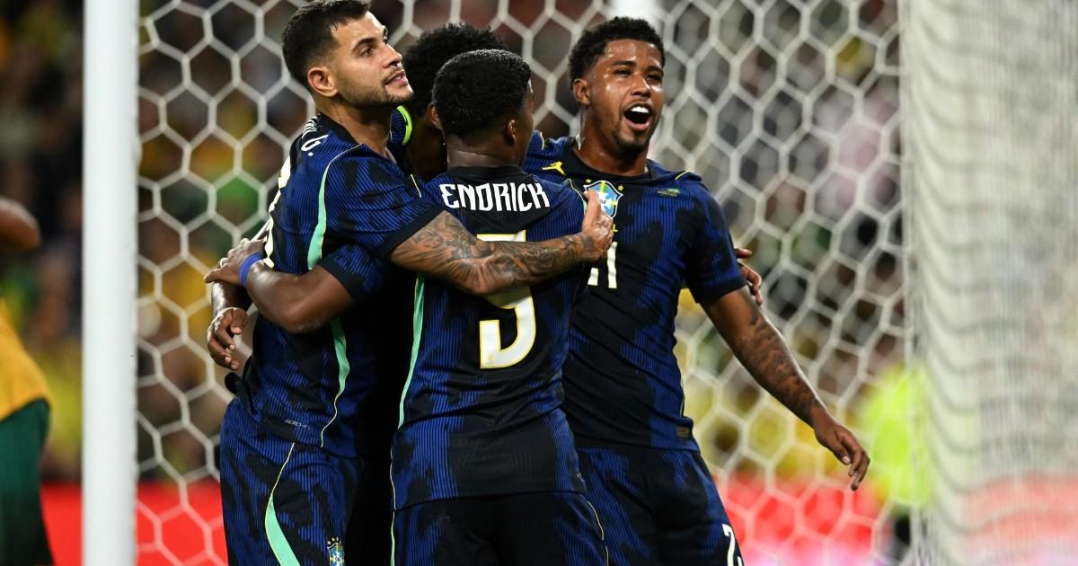 Brasil venció por 4-2 a Australia en amistoso