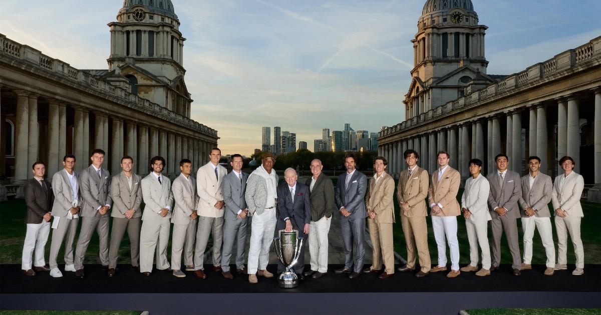 Junto a leyendas: Buse posó en la foto oficial de la Laver Cup