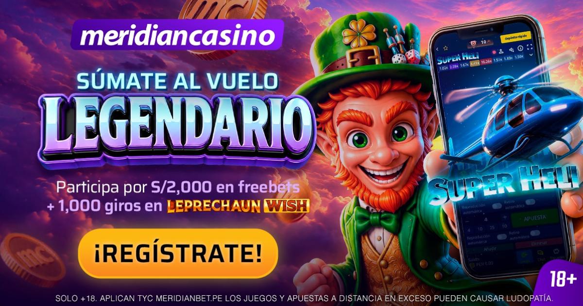 Super Heli: Vuelo Legendario llega a Meridian Casino con 2,000 Free Bets + 1,000 giros gratis