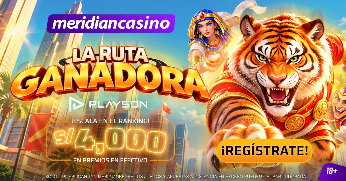 Ruta Ganadora llega a Meridian Casino con S/4,000 en efectivo