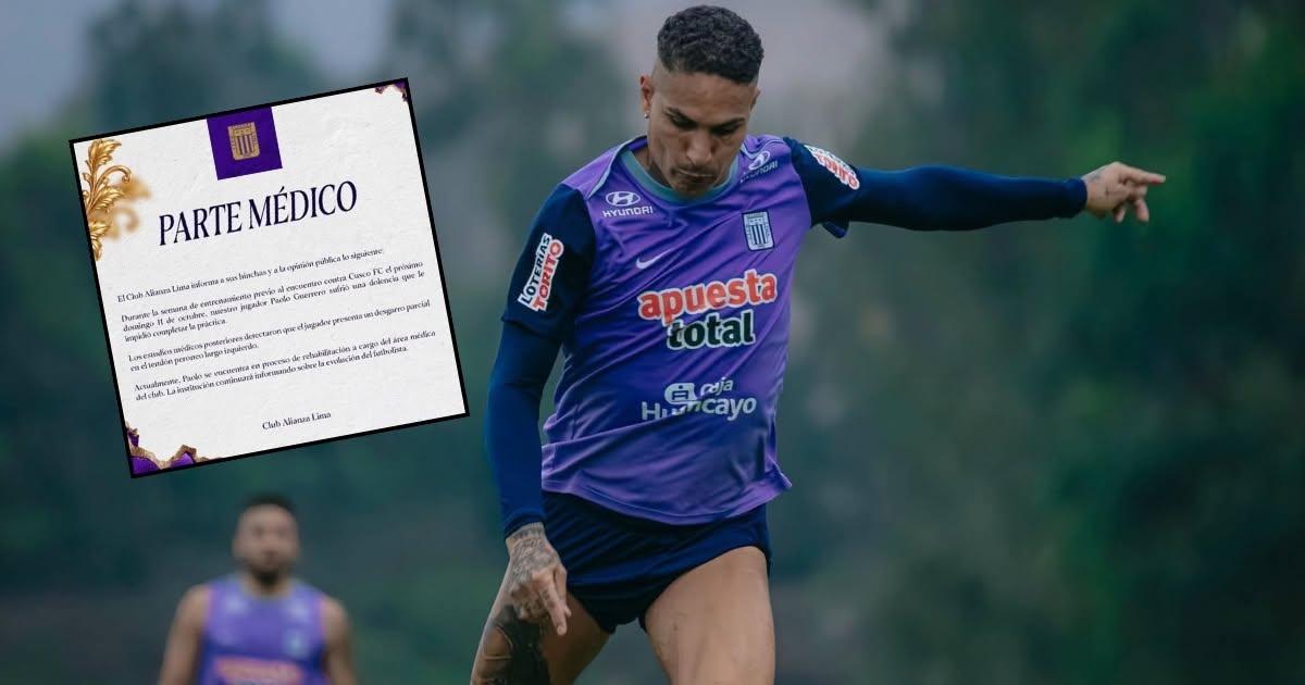 ¡Baja obligada! Guerrero sufrió desgarro parcial y quedó descartado para choque ante Cusco FC