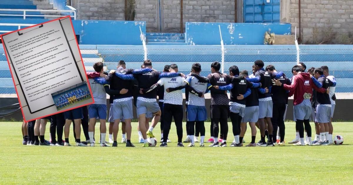 ADT y su carta abierta a sus jugadores en la previa del duelo clave ante CD Moquegua