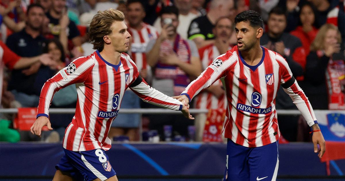 Atlético Madrid hizo respetar la casa ante Manchester United en la Champions League