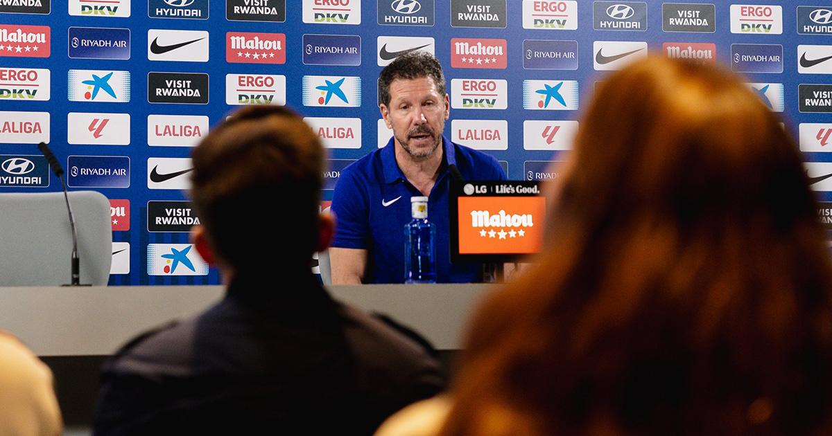 Simeone: “Para llegar a donde queremos no nos alcanza ese cien, necesitamos más”