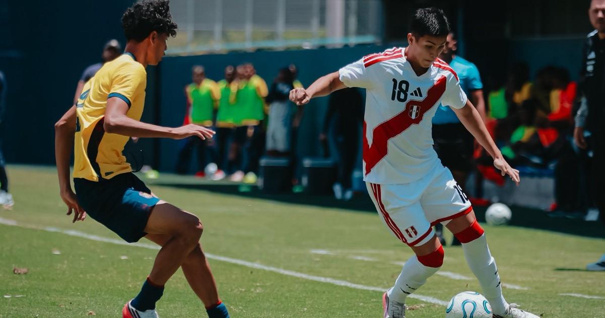 (FOTOS) Perú sub 20 igualó 1-1 ante Ecuador en amistoso