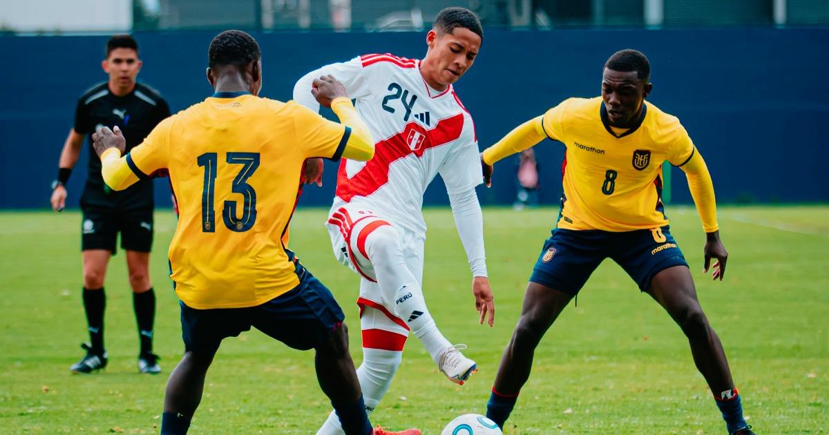 Perú U20 cayó en amistoso ante Ecuador 