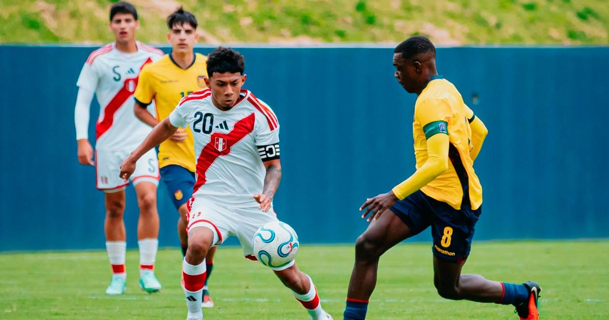 Perú U20 cayó en amistoso ante Ecuador 