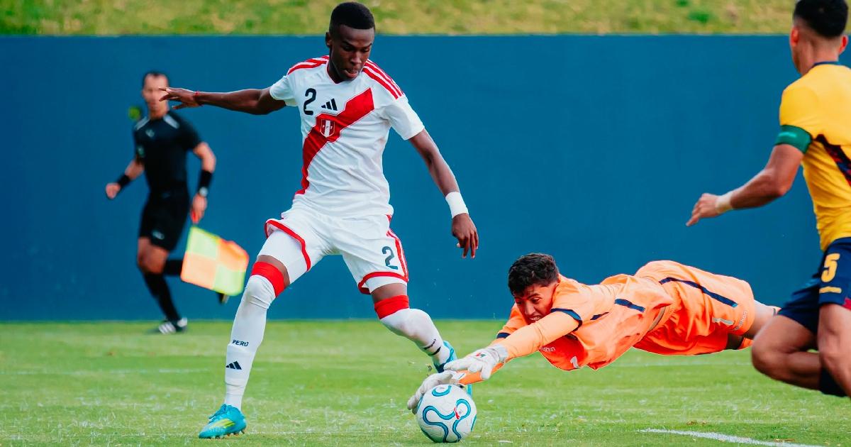 Perú U20 cayó en amistoso ante Ecuador 