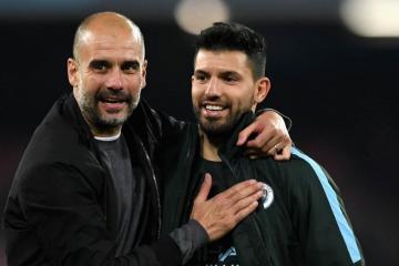 Pep Guardiola sobre Agüero: "Lo queremos mucho, me ayudó muchísimo. No podemos reemplazarlo"