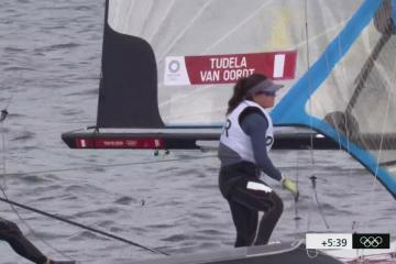 Tokio 2020: así fue el debut de Diana Tudela y María Pía van Oordt en Vela 49er Fx