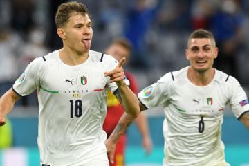 ¡Italia a semifinales! Venció 2-1 a Bélgica y avanzó en la Eurocopa 2020