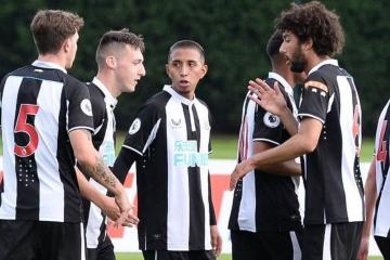 Con asistencia de Vilca: Newcastle U23 empató 1-1 ante Reading U-23 por la Premier League 2