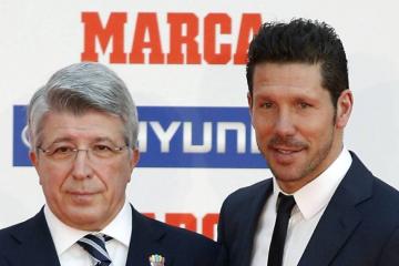 Pdte. de Atlético de Madrid respaldó a Simeone