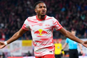 Nkunku fue elegido el mejor futbolista de la Bundesliga