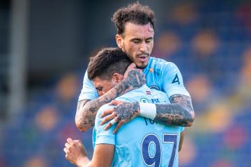Dulanto fue titular en goleada del Riga FC