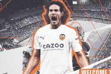OFICIAL: Valencia anunció el fichaje de Cavani