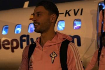 Celta, de Tapia, llegó a Barcelona para duelo por Copa del Rey