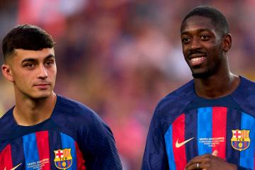 Pedri está en duda y Dembelé descartado en Barcelona para el Clásico