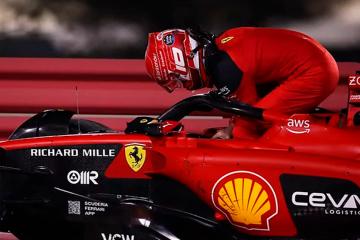 Leclerc fue sancionado 10 puestos para la segunda carrera