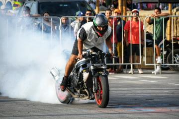 Todo un éxito fue el primer Campeonato Nacional de Stunt motocross en Chorrillos