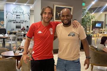 Alayo visitó a Formica en concentración de Huracán