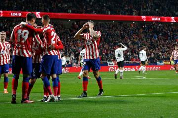 Atlético Madrid goleó por 3-0 al Valencia