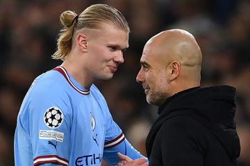Guardiola: "Es increíble que Haaland igualara el récord de Messi en tan sólo 60 minutos"