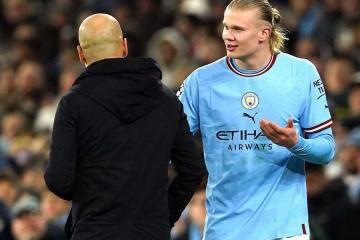 Guardiola bromea con Haaland: “Lo cambié para que no superara el récord de Messi en la FA Cup”