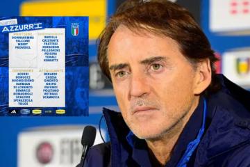Roberto Mancini presentó su lista de convocados para enfrentar a Inglaterra y Malta