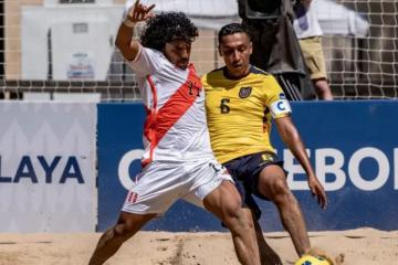 Selección de fútbol playa superó por 6-5 a Ecuador por la Copa América