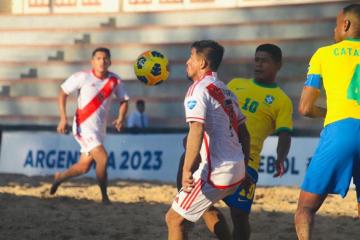 Perú cayó ante Brasil en Copa América de Fútbol Playa