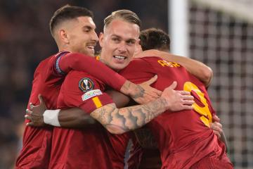 Roma pegó primero ante la Real Sociedad en los octavos de la Europa League