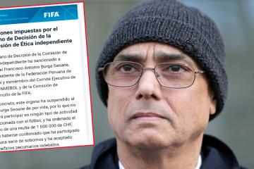 Fifa impuso dura sanción contra Manuel Burga por participar en una serie de sobornos