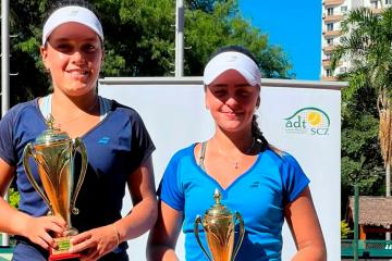 Lucciana Pérez se coronó campeona en singles y dobles en Santa Cruz