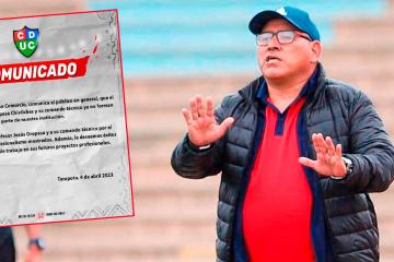 ¡No va más! Jesús Oropeza dejó de ser DT de Unión Comercio