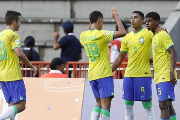 Brasil venció 3-1 a Colombia en Sudamericano Sub-17