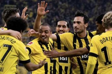Borussia Dortmund goleó y es el nuevo líder de la Bundesliga