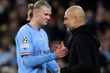 Guardiola: "Haaland está al nivel goleador de Messi y Cristiano"