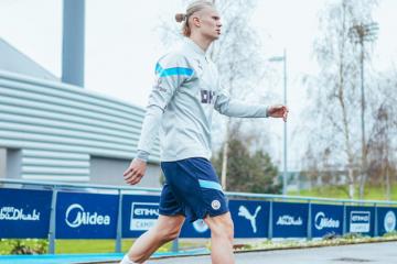 Haaland vuelve a los entrenamientos con el Manchester City