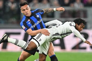 Juventus igualó con Inter en la ida de las 'semis' de la Copa Italia