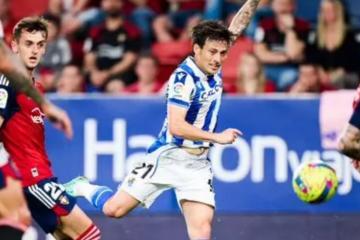 Real Sociedad venció por 2-0 a Osasuna y se acerca a la Champions League